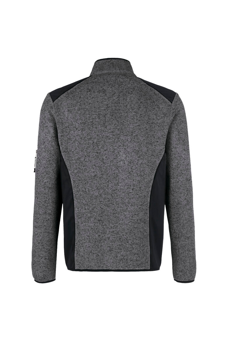 HAKRO Strickfleecejacke - anthrazit meliert