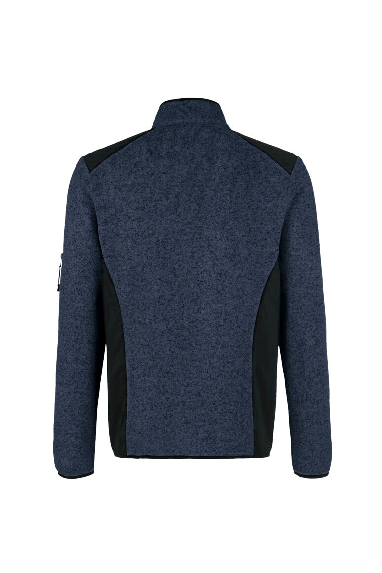 HAKRO Strickfleecejacke - marine meliert