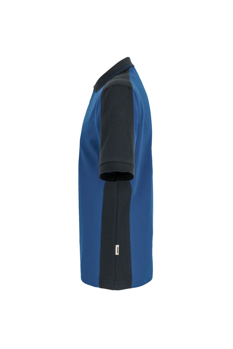 HAKRO Poloshirt Contrast MIKRALINAR® - royalblau/anthrazit