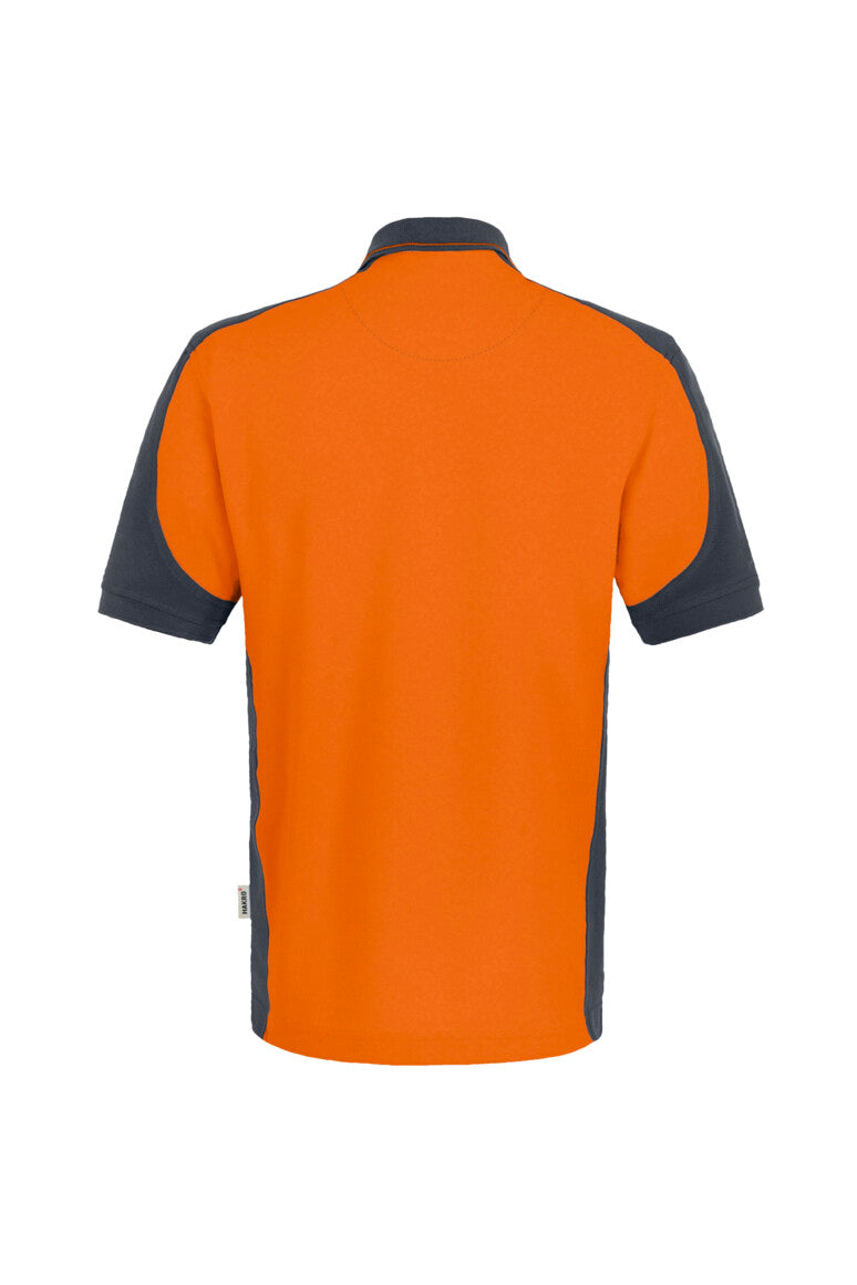 HAKRO Poloshirt Contrast MIKRALINAR® - orange/anthrazit