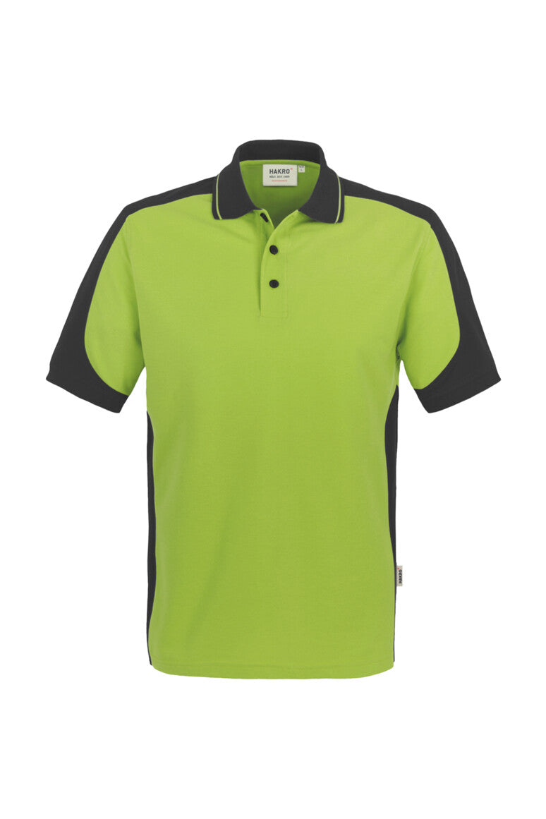 HAKRO Poloshirt Contrast MIKRALINAR® - kiwi/anthrazit