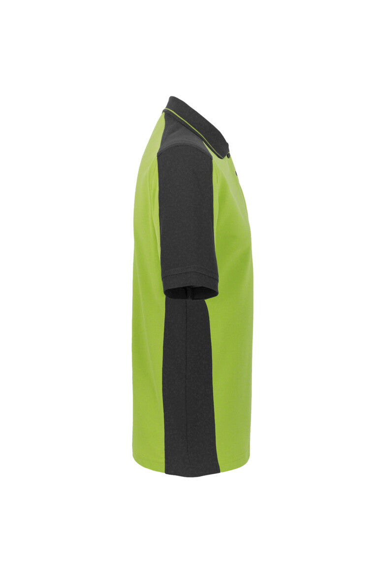 HAKRO Poloshirt Contrast MIKRALINAR® - kiwi/anthrazit