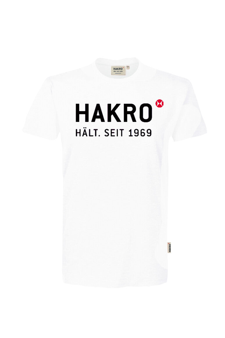 HAKRO T-Shirt Logo - weiß