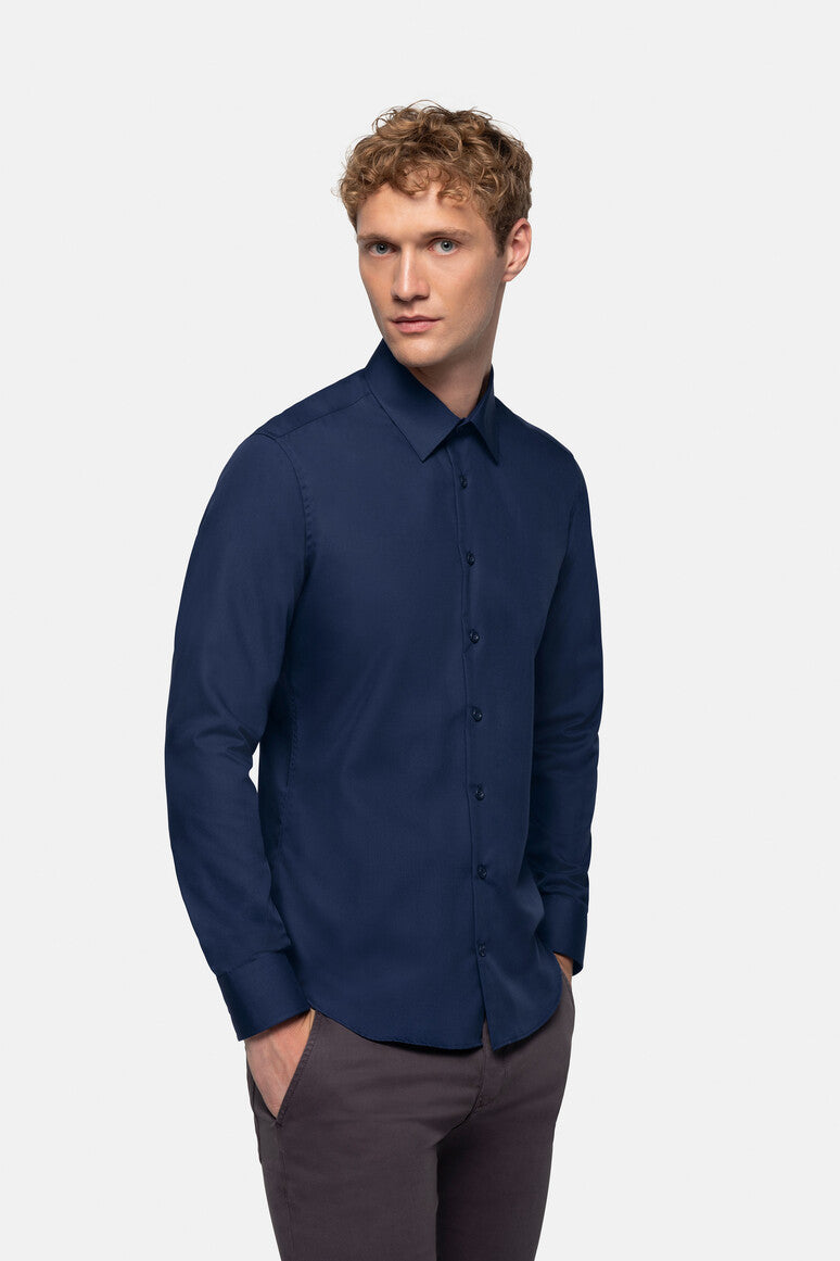 HAKRO Hemd Business Regular - marine