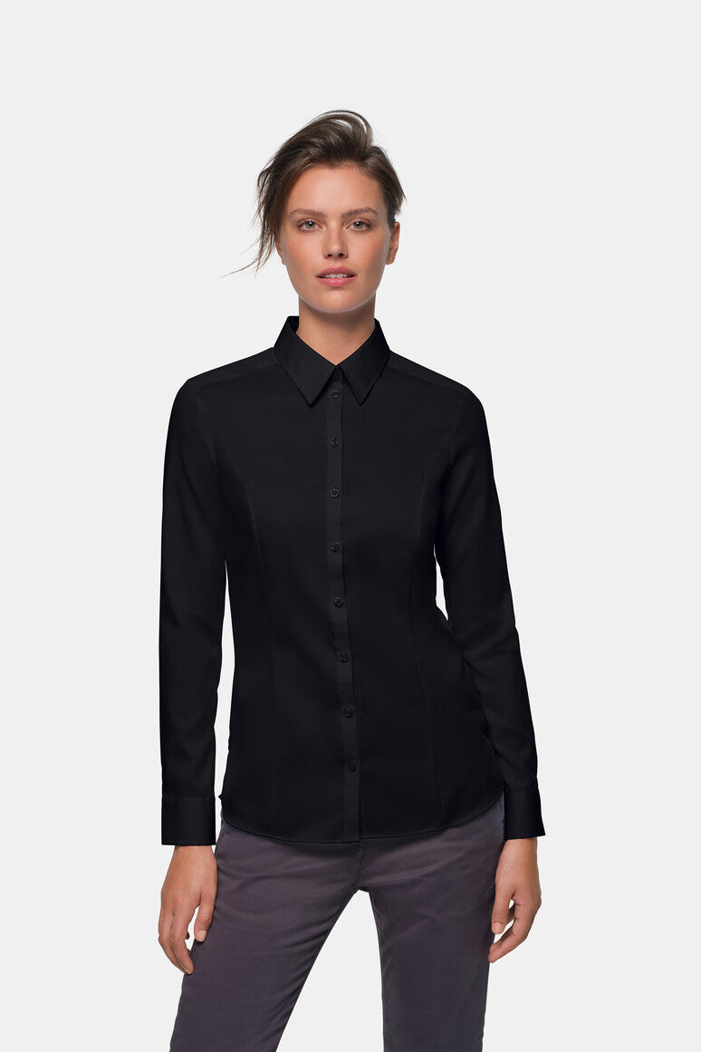 HAKRO Bluse Business - schwarz
