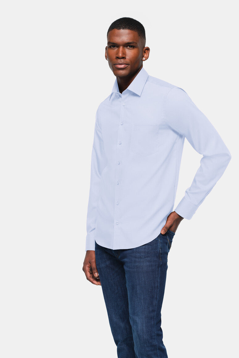 HAKRO Hemd Business Comfort - himmelblau