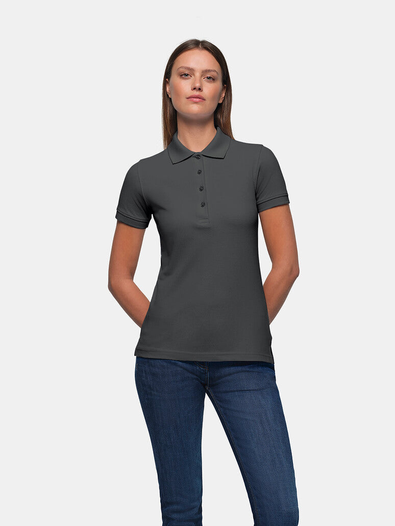 HAKRO Damen Poloshirt Classic - karbongrau