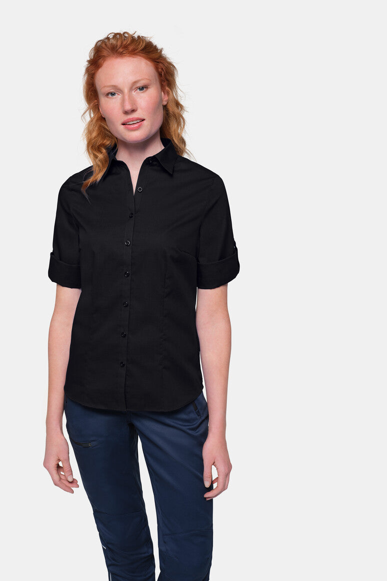 HAKRO 3/4-Arm-Vario Bluse MIKRALINAR® - schwarz