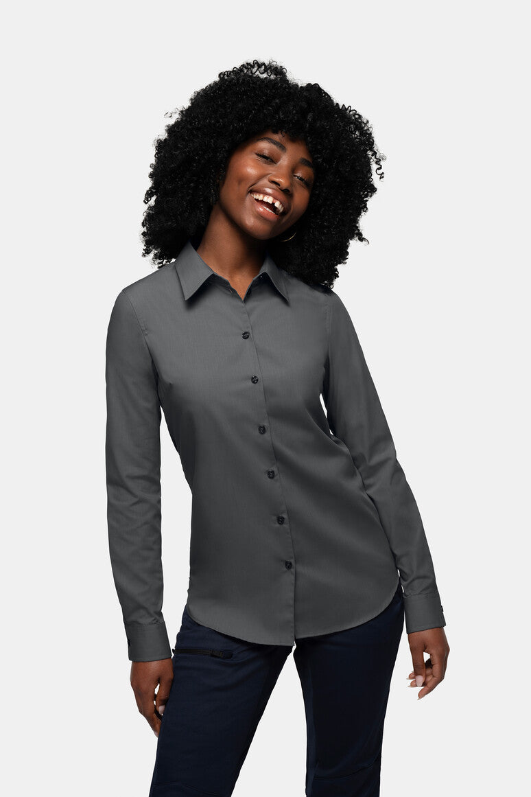 HAKRO Bluse MIKRALINAR® - anthrazit