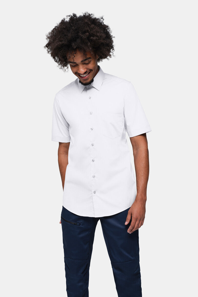HAKRO 1/2-Arm Hemd MIKRALINAR® Comfort - weiß