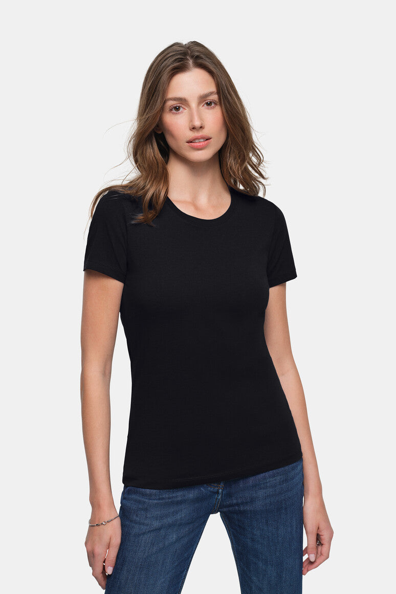 HAKRO Damen T-Shirt Classic - schwarz