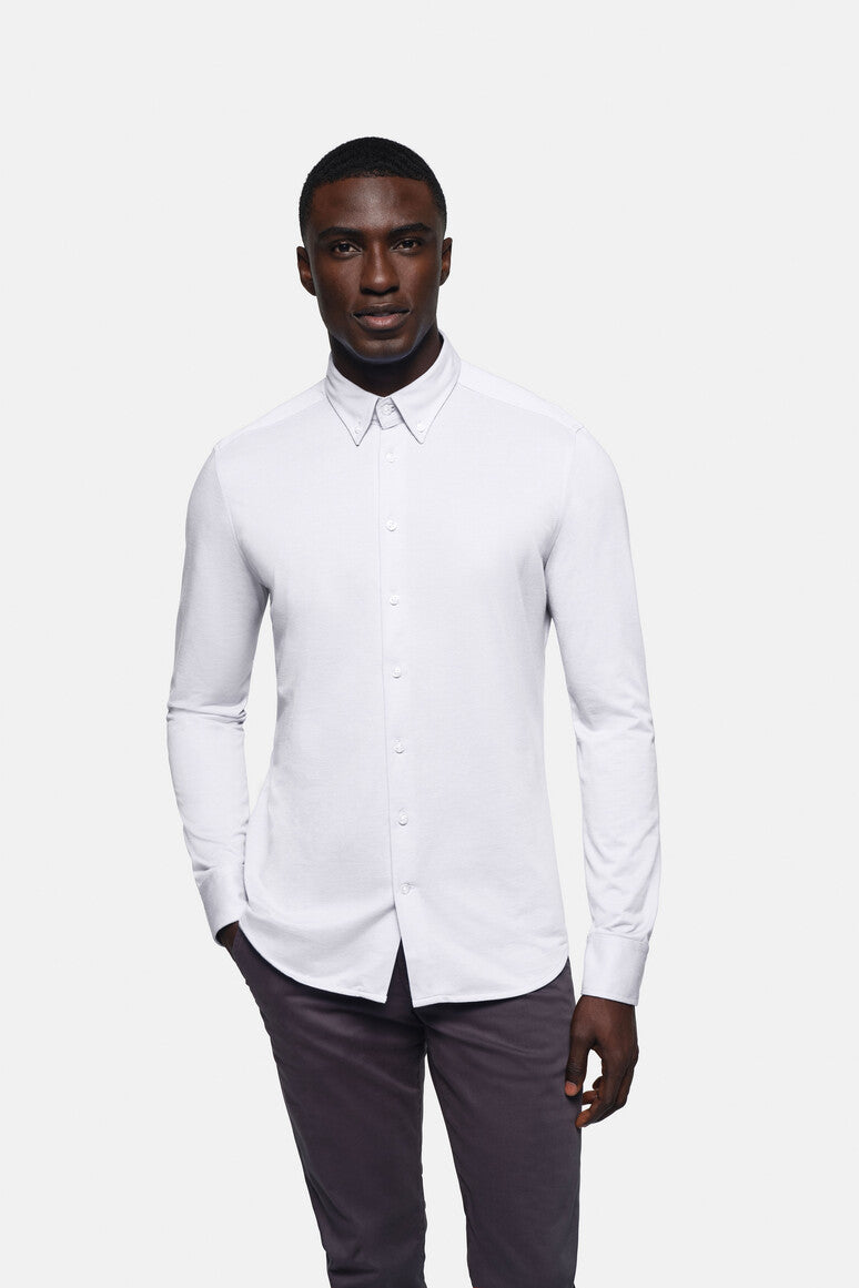 HAKRO Hemd Natural Stretch Regular - weiß