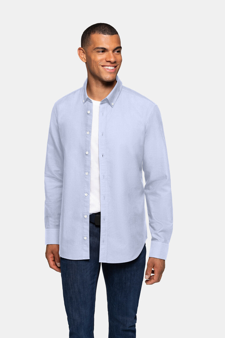 HAKRO Oxford Hemd - himmelblau