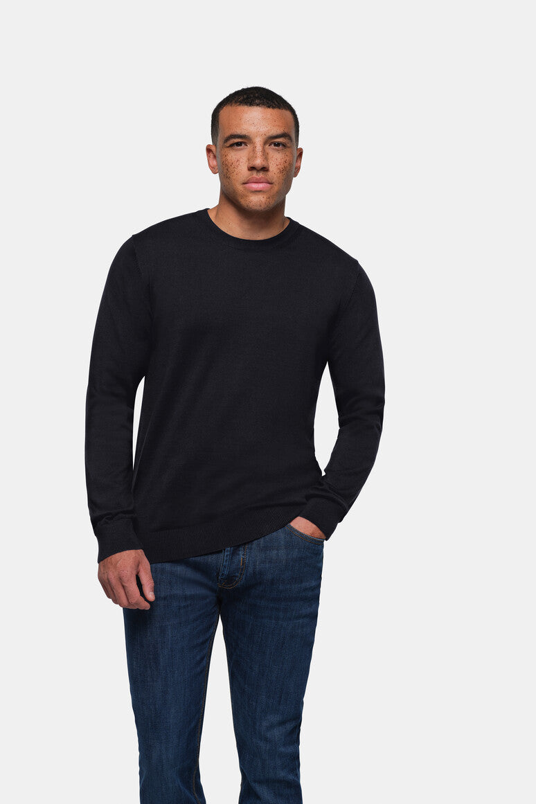 HAKRO Pullover Premium-Baumwolle - schwarz