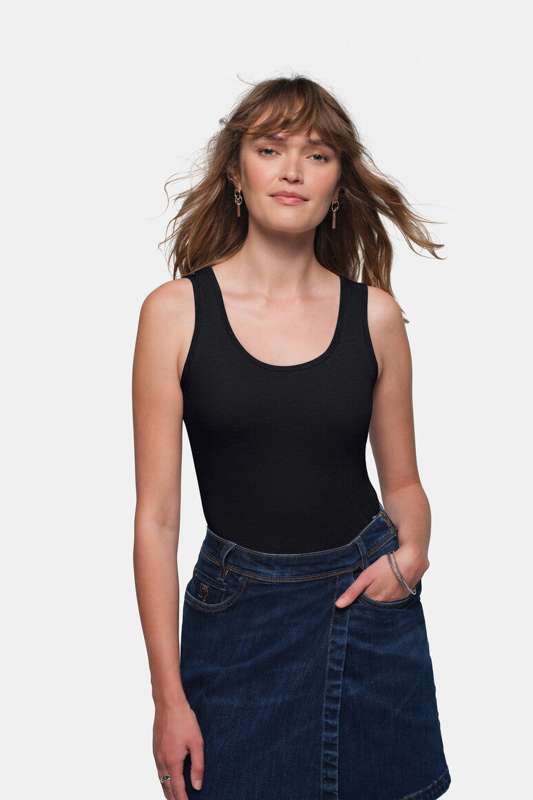 HAKRO Damen Tank-Top Classic - schwarz