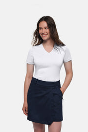 HAKRO COTTON TEC® Damen V-Shirt - weiß