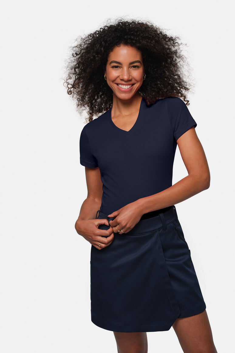 HAKRO Damen V-Shirt MIKRALINAR® - tinte