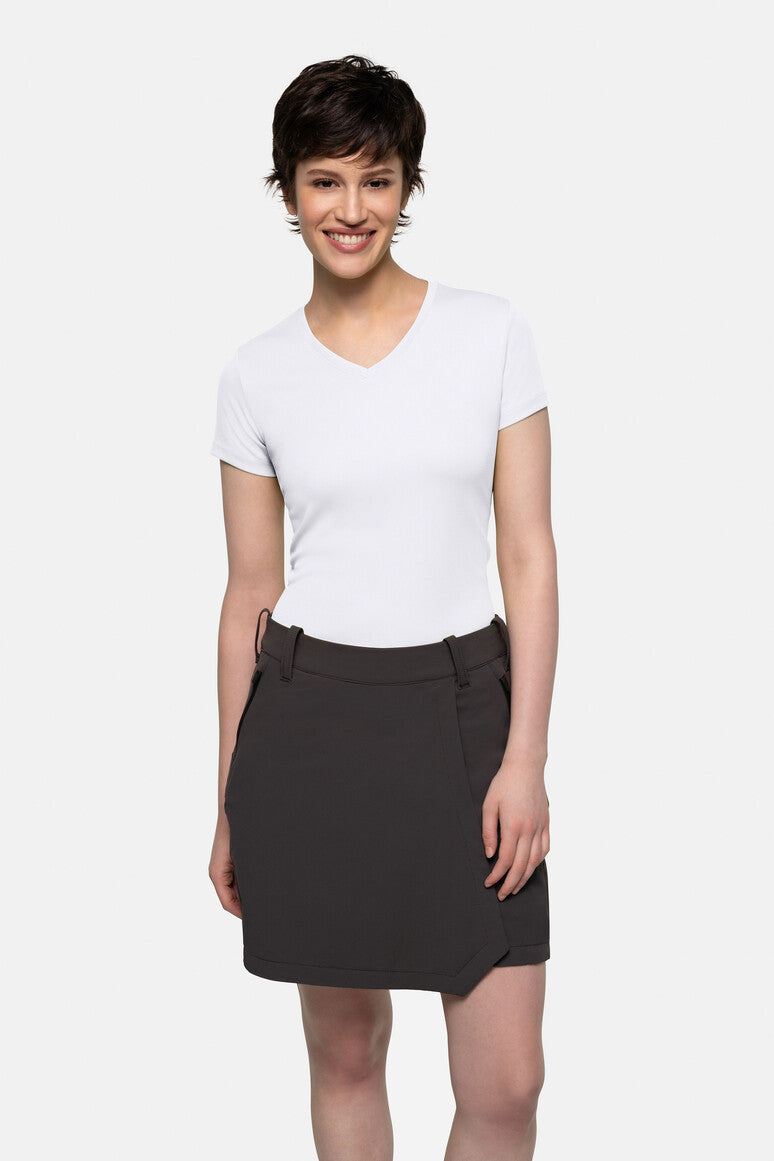 HAKRO Damen V-Shirt COOLMAX® ECO - weiß