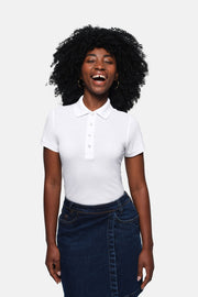 HAKRO Damen Poloshirt Pima-Baumwolle - weiß