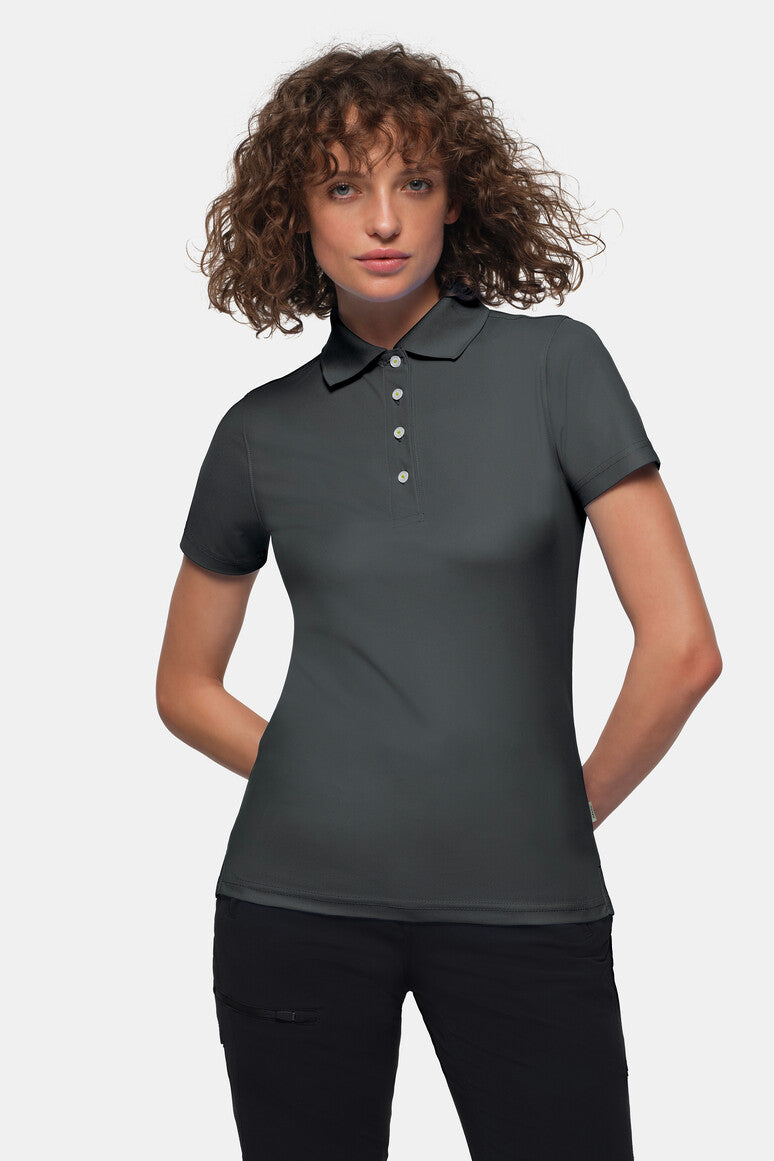 HAKRO Damen Poloshirt COOLMAX® ECO - anthrazit