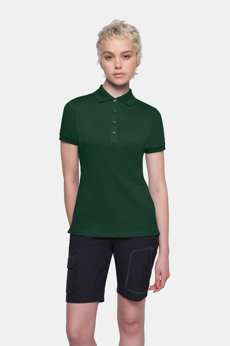 HAKRO COTTON TEC® Damen Poloshirt - tanne