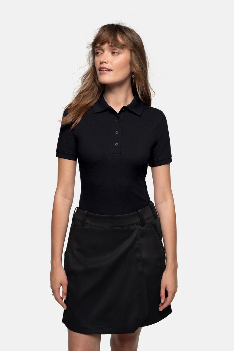 HAKRO Damen Poloshirt MIKRALINAR® - schwarz