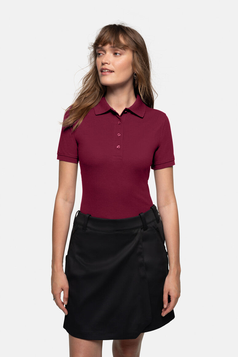 HAKRO Damen Poloshirt MIKRALINAR® - weinrot