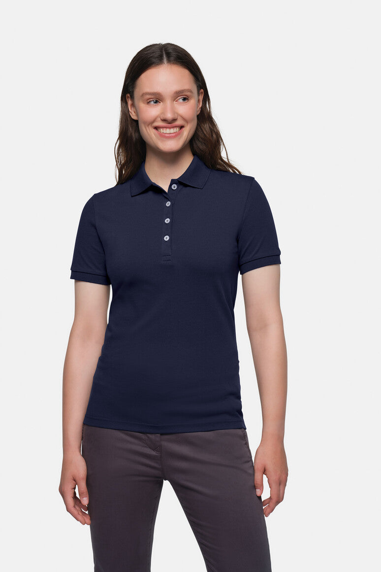 HAKRO Damen Poloshirt Stretch - tinte