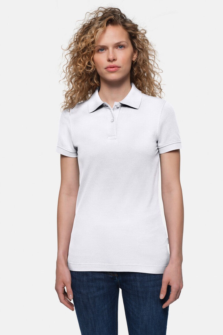 HAKRO Damen Poloshirt Top - weiß