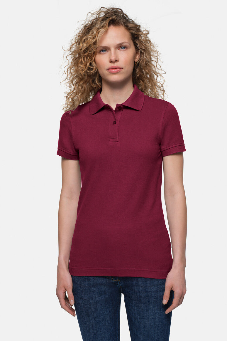 HAKRO Damen Poloshirt Top - weinrot