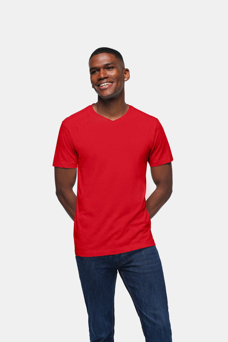 HAKRO V-Shirt Classic - rot