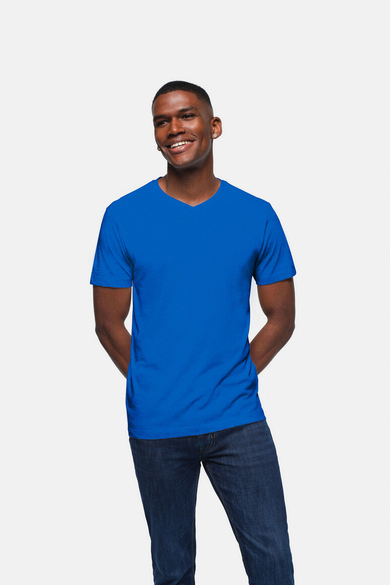 HAKRO V-Shirt Classic - royalblau
