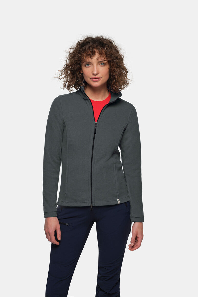 HAKRO Damen Fleecejacke ECO - anthrazit