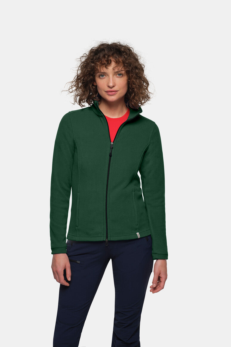 HAKRO Damen Fleecejacke ECO - tanne