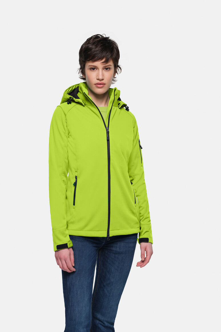 HAKRO Damen Softshelljacke - kiwi