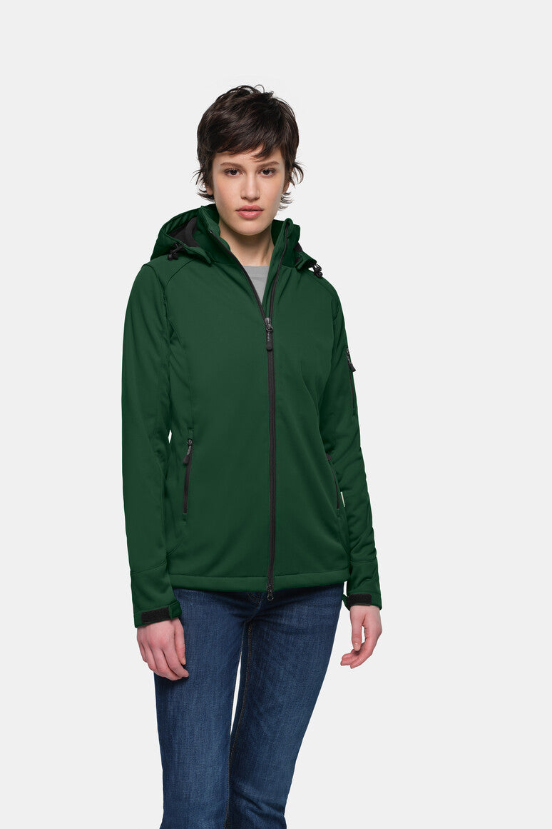 HAKRO Damen Softshelljacke - tanne