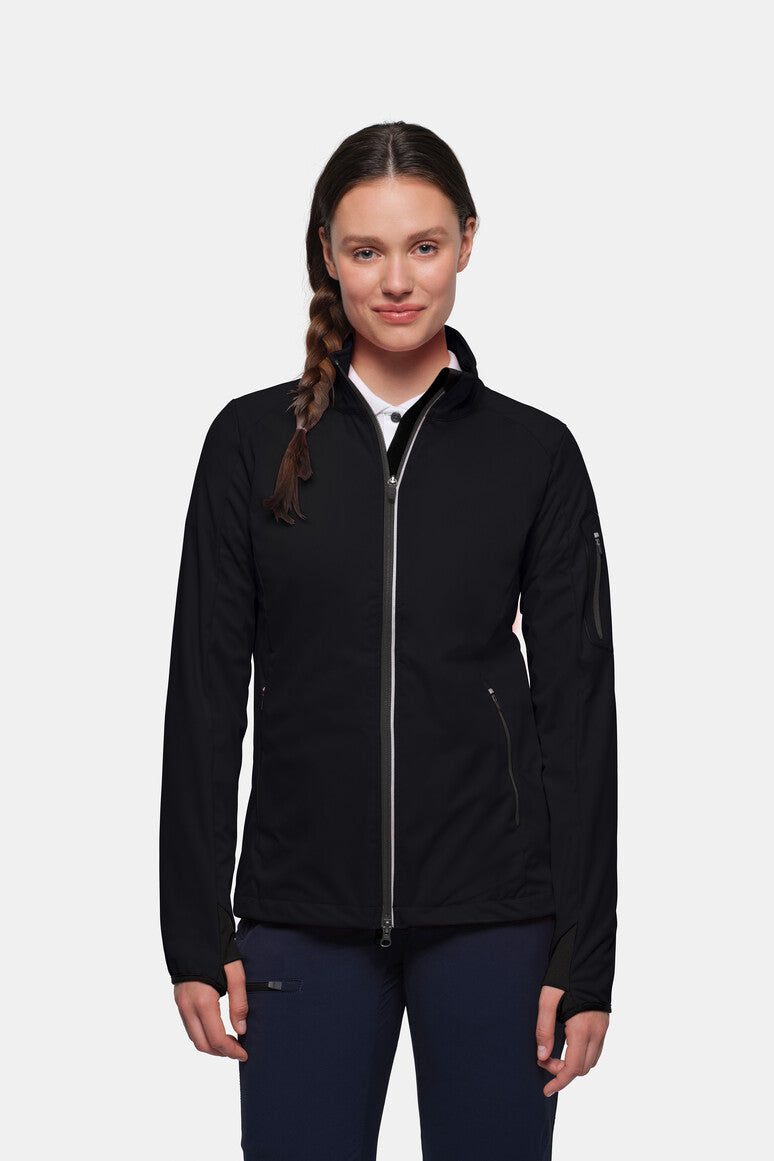 HAKRO Damen Light-Softshelljacke - schwarz