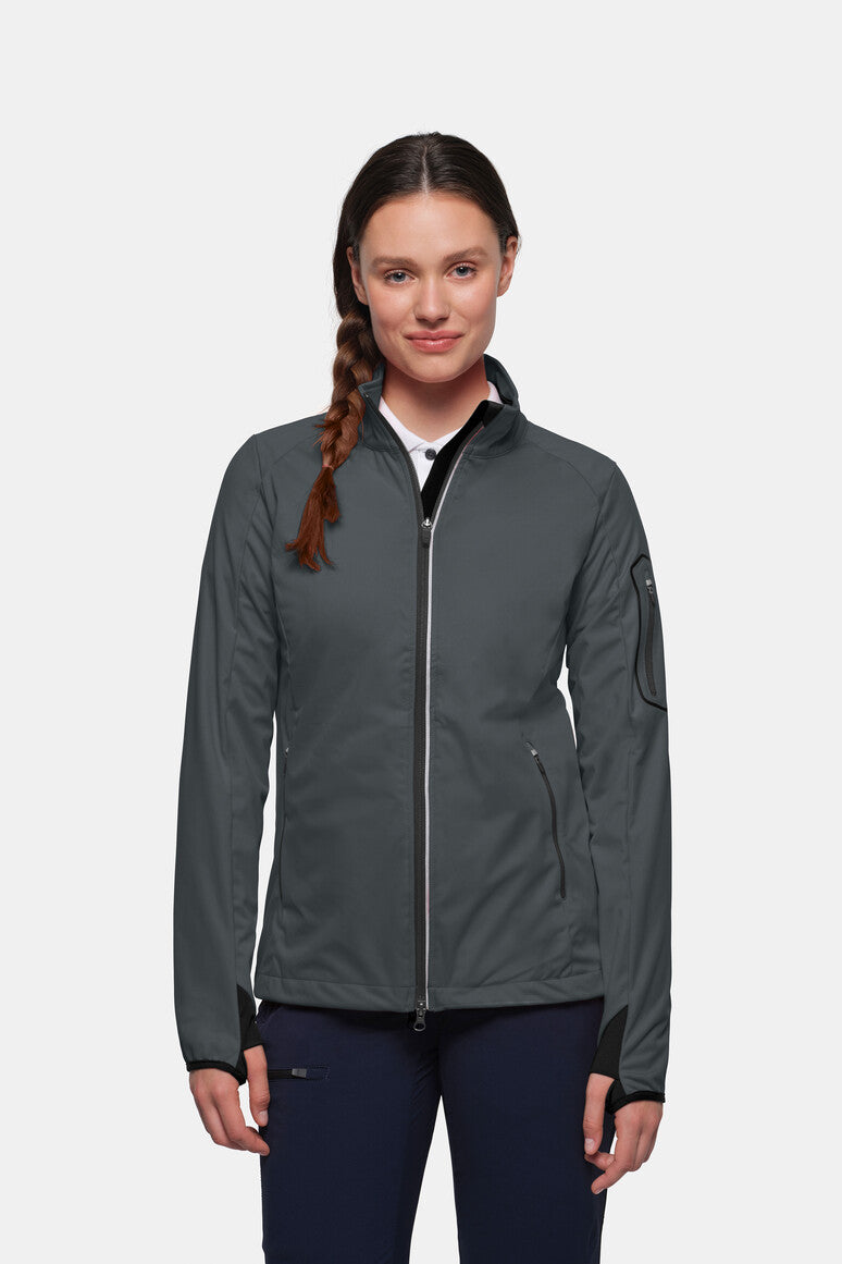 HAKRO Damen Light-Softshelljacke - anthrazit