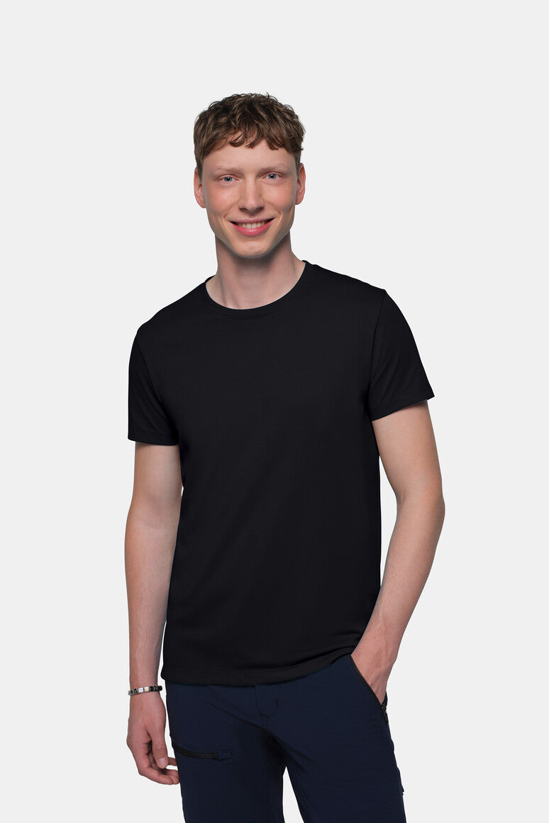 HAKRO COTTON TEC® T-Shirt - schwarz