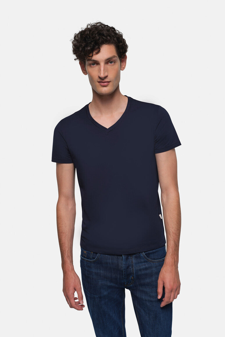 HAKRO V-Shirt Stretch - tinte