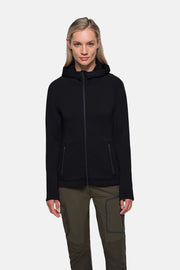 HAKRO Damen Kapuzen-Tecjacke ECO - schwarz