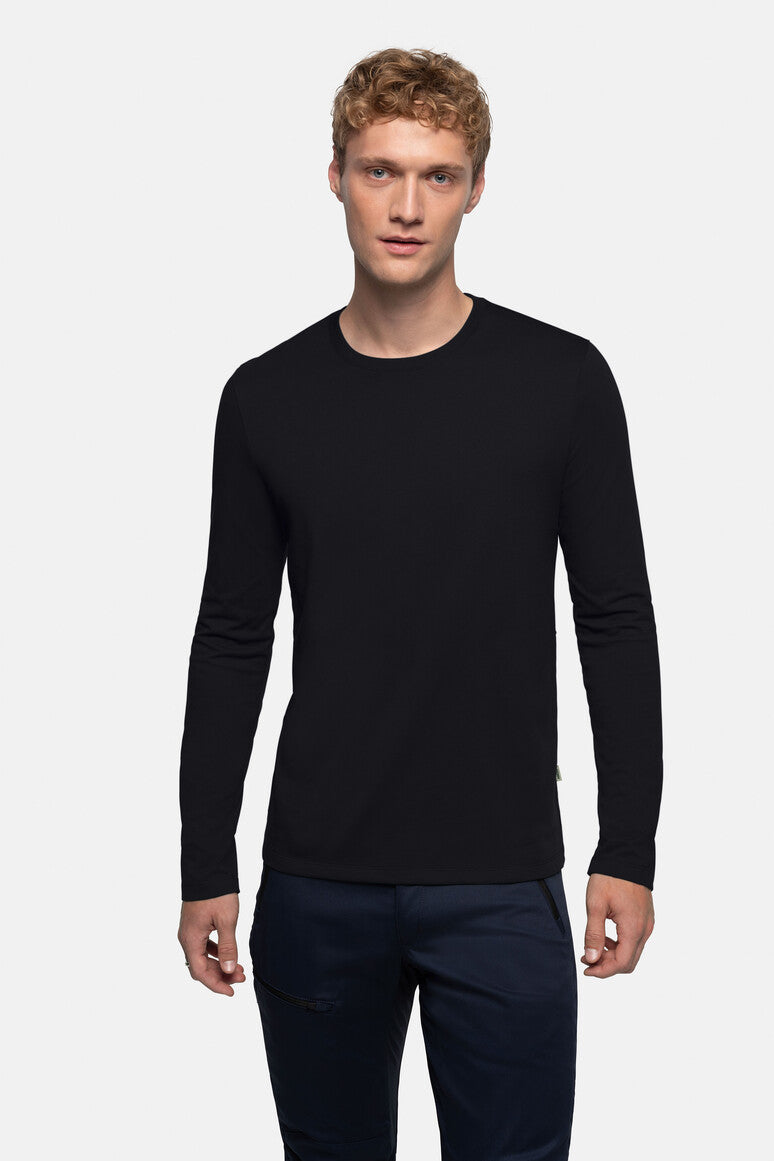 HAKRO Longsleeve MIKRALINAR® - schwarz