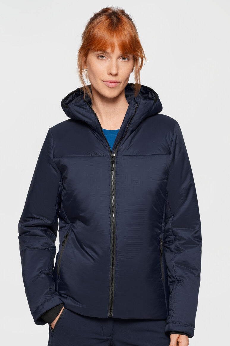HAKRO Damen Kapuzen-Thermo-Loftjacke - tinte