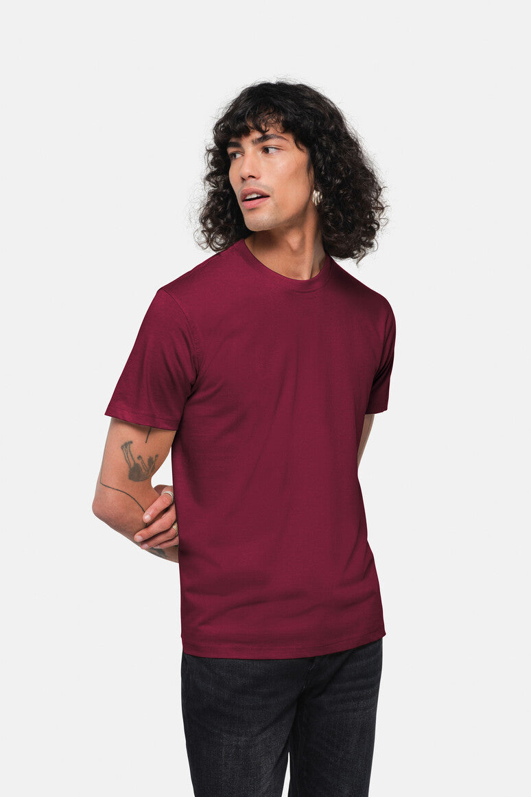 HAKRO T-Shirt Heavy - weinrot