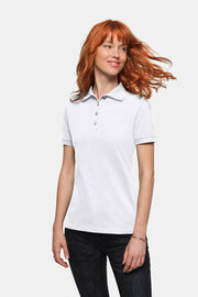 HAKRO Damen Poloshirt Bio-Baumwolle - weiß