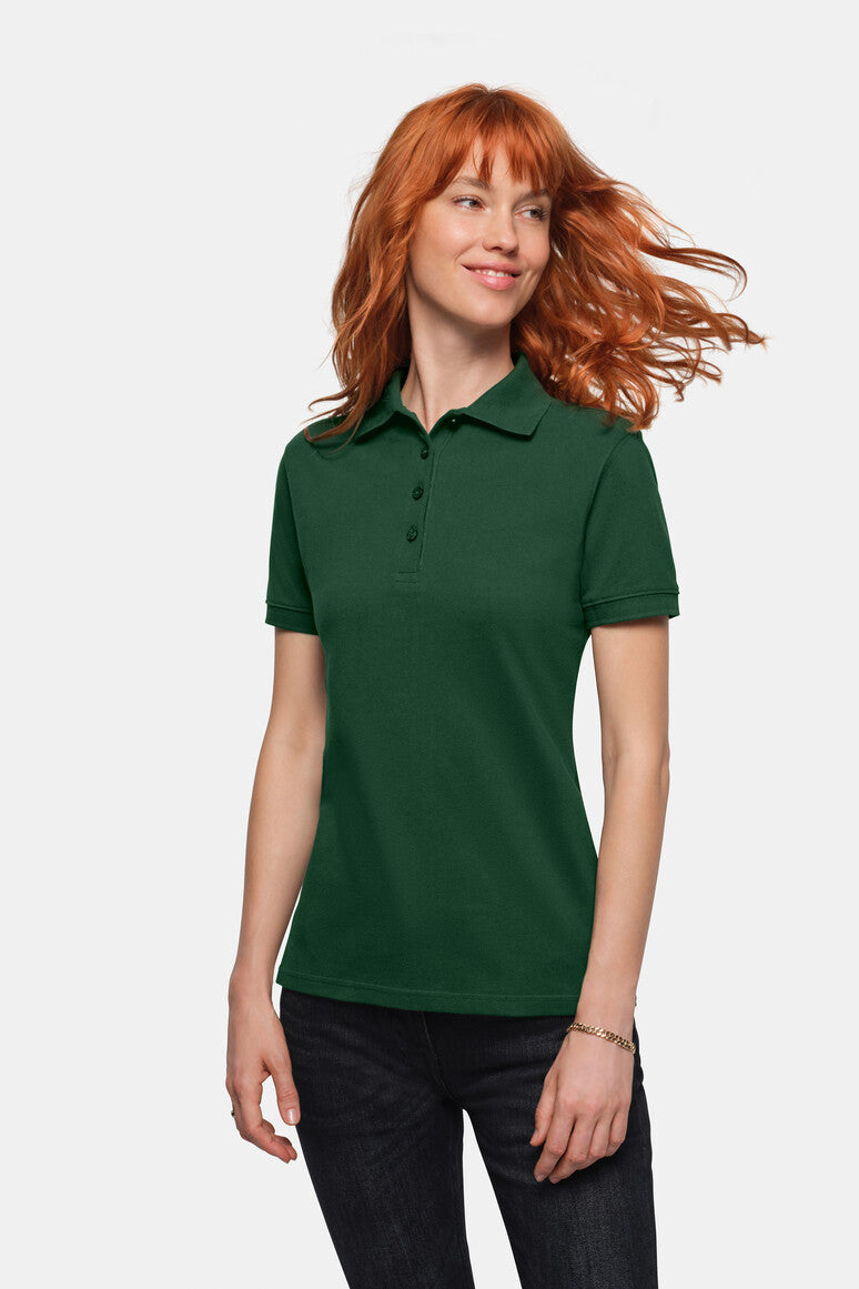 HAKRO Damen Poloshirt Bio-Baumwolle - tanne