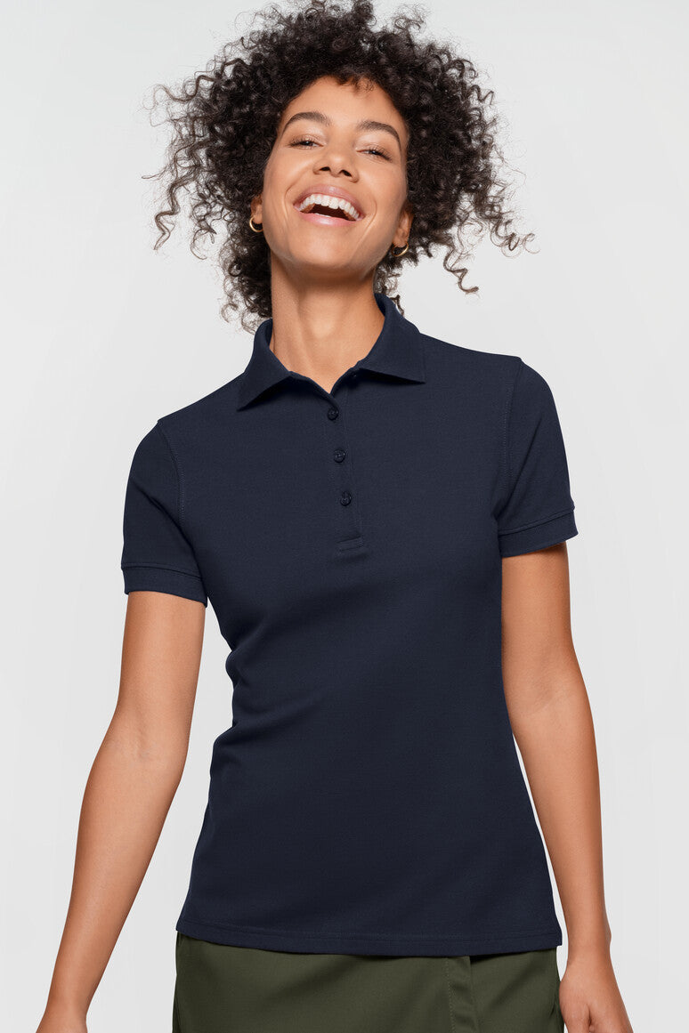 Label-Free Damen Poloshirt Heavy MIKRALINAR® ECO - tinte