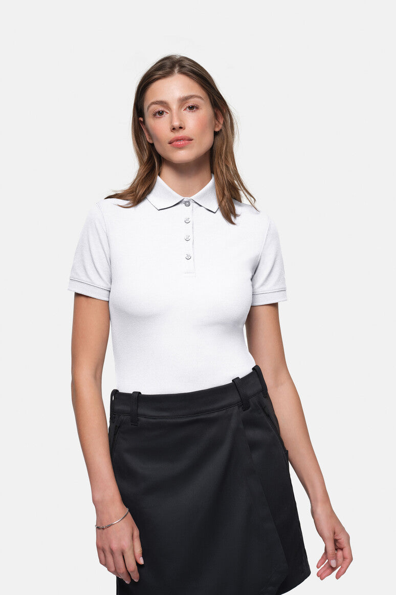 HAKRO Damen Poloshirt MIKRALINAR® ECO - weiß