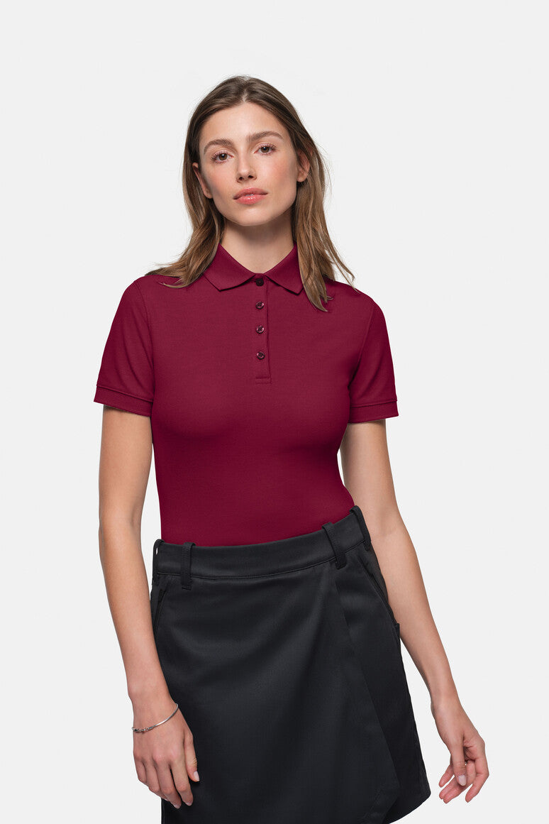 HAKRO Damen Poloshirt MIKRALINAR® ECO - weinrot
