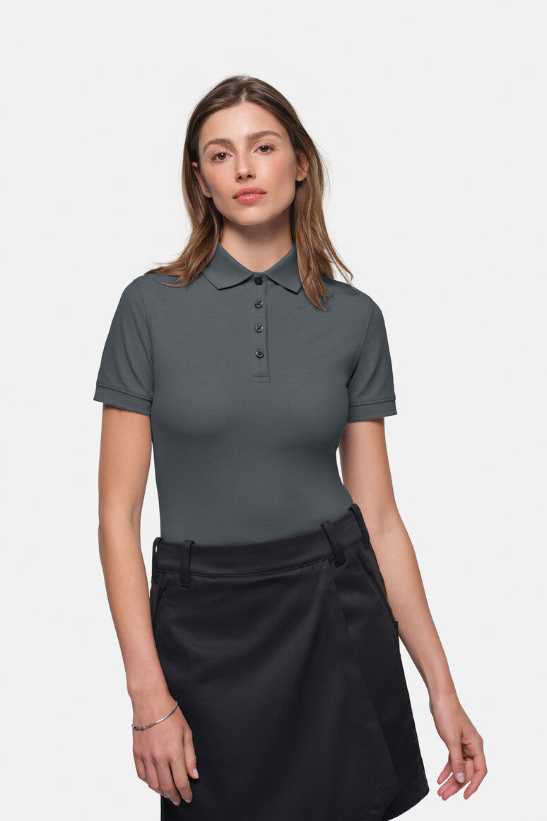 HAKRO Damen Poloshirt MIKRALINAR® ECO - anthrazit